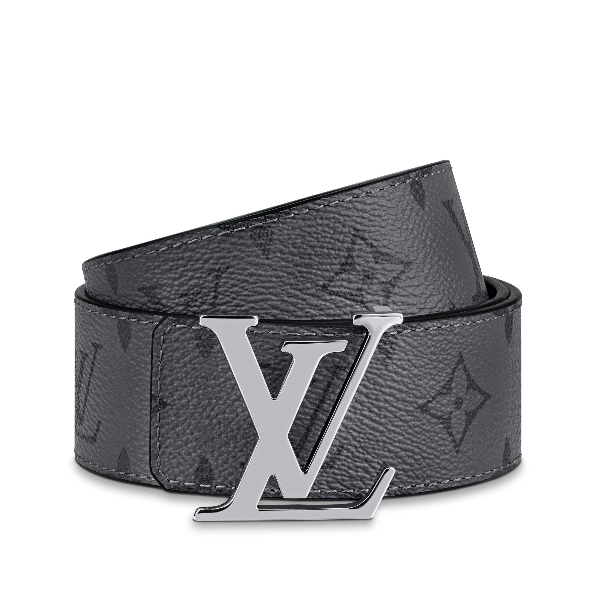 LV Initiales 40mm Reversible Belt Monogram Eclipse Reverse